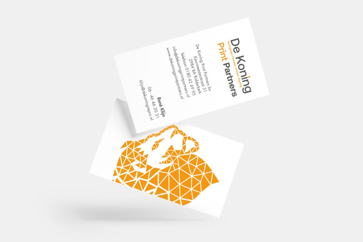 Visitekaartjes De Koning Print Partners